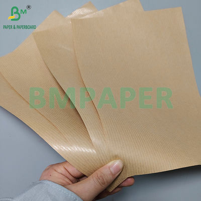 50 gm 60 gm Papel Kraft Luminoso Marrom Listrado de Um Lado Para Embalagem de Alimentos