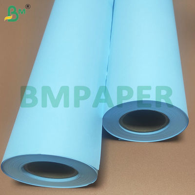 Tamanho do núcleo de 2 polegadas Imagem clara Duplo lado Plotter azul Papel rolos
