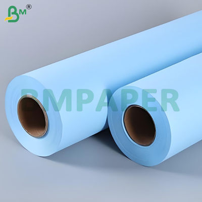 Tamanho do núcleo de 2 polegadas Imagem clara Duplo lado Plotter azul Papel rolos