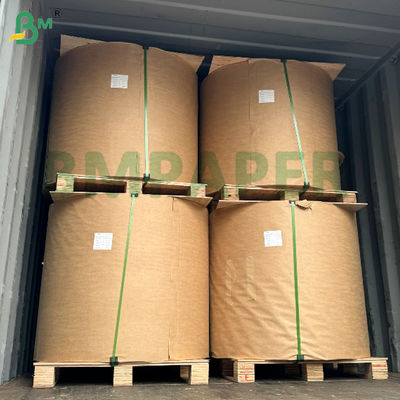 50gm 60gm 70gm Peso leve Resistente a lágrimas Papel Kraft Marrom Listrado Brilhante de um lado Excelente para embalagem de flores Embalagem de pão