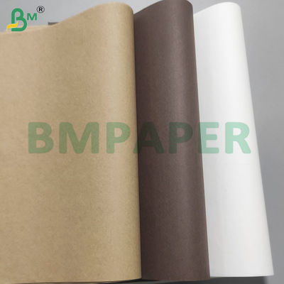 40 gm Kit 3 folhas de papel branco à prova de gordura para embalagem de hambúrgueres