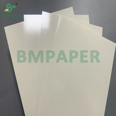 Cartão de papel branco revestido de PET resistente ao calor de 315 gm para fabricação de recipientes de alimentos