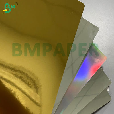 240gsm 250gsm  Metallic Luster Fold Resistance Metallic Gold / Silver Card for Colorful Gift Boxes Luxury Packing