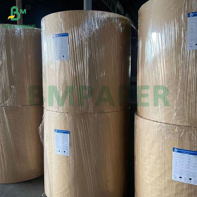 40GSM 50GSM 60GSM bobinas de papel kraft marrom com nervuras despedaçadas 750MM 1000MM