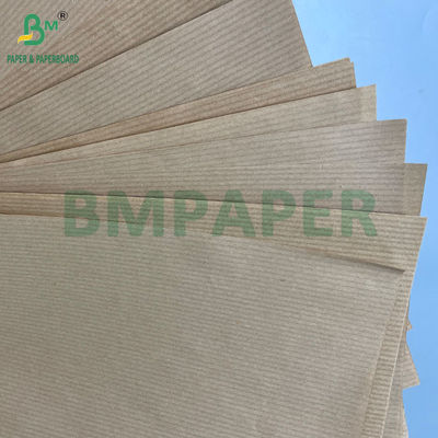 40GSM 50GSM 60GSM bobinas de papel kraft marrom com nervuras despedaçadas 750MM 1000MM
