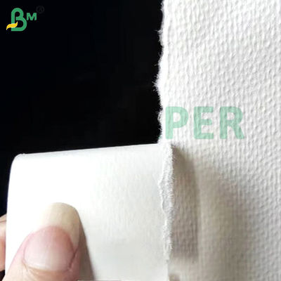 100g 110g Algodão de textura branca Durabilidade Secagem rápida Educação artística Pintura Papel aquarel