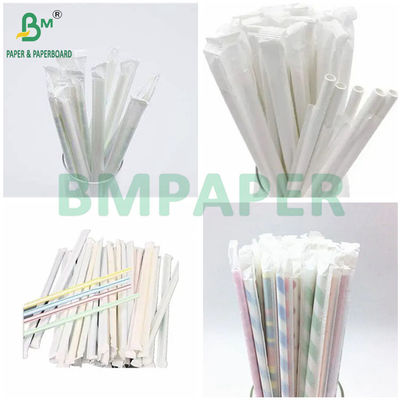 Bobinas de Papel Kraft de Polpa de Madeira Natural 28grs 29mm 33mm Para Envolver Palhinhas