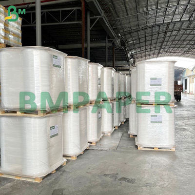 Bobinas de papel de embrulho branco de 28 g/m² para palhinhas descartáveis