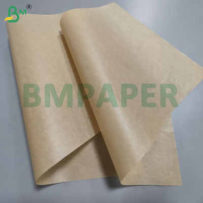 35GSM 38GSM Brown Double Side Silicone Oil Paper para churrasco 24 x 36 polegadas