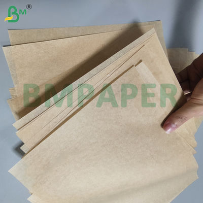 35GSM 38GSM Brown Double Side Silicone Oil Paper para churrasco 24 x 36 polegadas