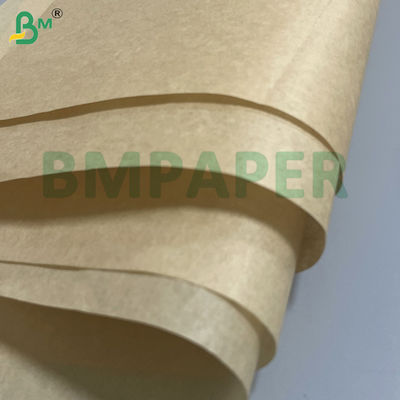 Papel à prova de gordura compostável natural branco castanho 45gsm para embalagem de cachorros-quentes