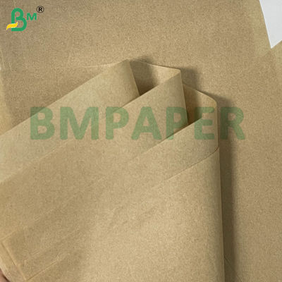 Papel à prova de gordura compostável natural branco castanho 45gsm para embalagem de cachorros-quentes