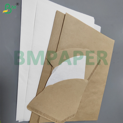 50gm Papel de filtro de café branco e castanho para máquina de café de gotejamento Desprovido de sabor