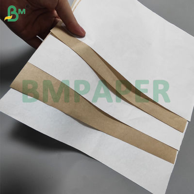 Papel de revestimento de vidro branco e castanho de 36 gm 40 gm 2450 mm resistente a moldes