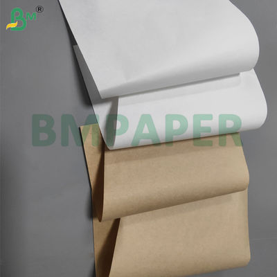 Papel de revestimento de vidro branco e castanho de 36 gm 40 gm 2450 mm resistente a moldes