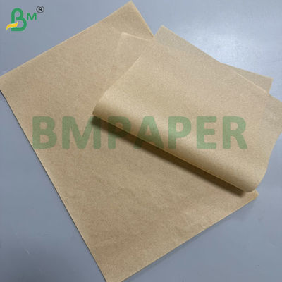 Kit de 40 gm 7 rolos de papel à prova de gordura não branqueados para embalagens de fast food 350 mm 635 mm 916 mm