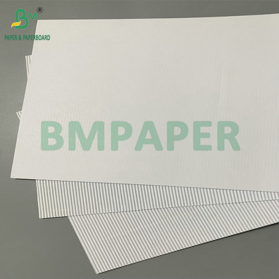 Grau Alimentar Single-layer White Corrugated Board 100g + 100g E F Flauta Para Pizza Box