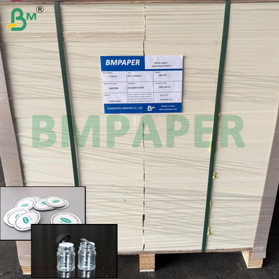 Papel de revestimento de tampa de garrafa 110 gm 130 gm Para vedação térmica da indústria de bebidas