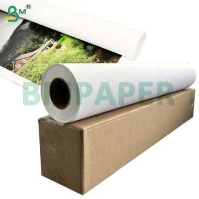 300 g de papel de sofá brilhante de jato de tinta para impressão gráfica Largo formato 42' x 50m