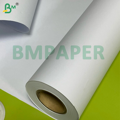 Papel para plotter CAD branco não revestido de 80gsm 610*50m com boa absorção de tinta