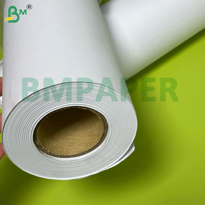 Papel para plotter CAD branco não revestido de 80gsm 610*50m com boa absorção de tinta