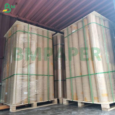 50g 60g 1 Lado Papel Kraft Marrom MG Canelado Para Embalagem de Alimentos 60cm de Largura