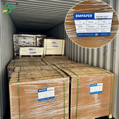 75 gm 80 gm Sack Brown Kraft Paper para sacos de cimento 65 x 100 cm Extensivel