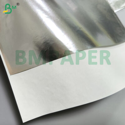 Papel de base da etiqueta da garrafa de cerveja um lado prata e ouro um lado branco