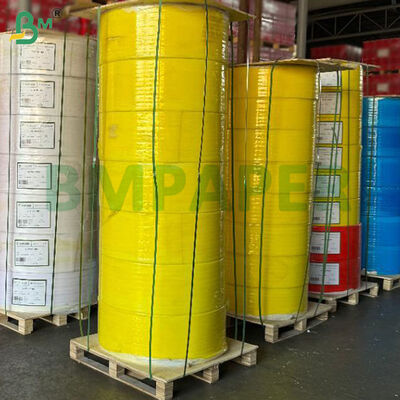 o papel autocopiativo NCR de 57gsm 60gsm rola rolos de 12 polegadas, CB branco CFB azul CF Canario