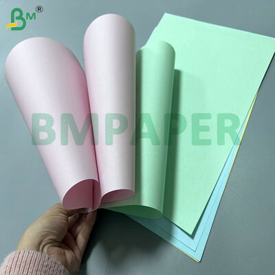 70gr 75gr 70cm 80cm Reel  White Green Pink Carbonless Paper For Delivery Note