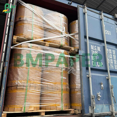 Papel de alimento vidrado de lado único para sacos de frutas Camada interna Branco Negro Vermelho