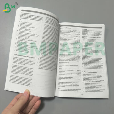 Manual de instruções de uso natural não revestido Livro Papel Material 40gm