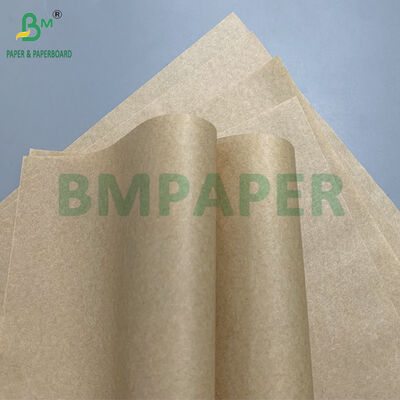 Papel Manteiga Marrom 30gsm 35gsm Resistente a Gordura Não Tóxico para Sanduíches, Hambúrgueres e Batatas Fritas