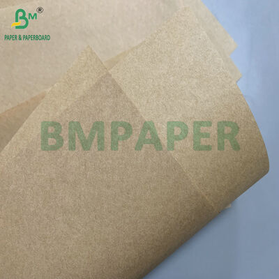 Papel Manteiga Marrom 30gsm 35gsm Resistente a Gordura Não Tóxico para Sanduíches, Hambúrgueres e Batatas Fritas
