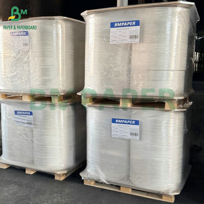 Papel de Embrulho para Canudo com Nervuras de Grau Alimentício 24gsm 28gsm para Embalagem Individual de Canudo de Papel