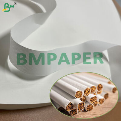 Boa porosidade 25gm papel de cigarro branco de tabaco rolo 18,5mm 23mm 46mm