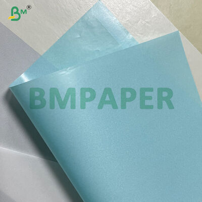 Papel de vidro azul translúcido resistente a altas temperaturas para rótulos autoaderentes