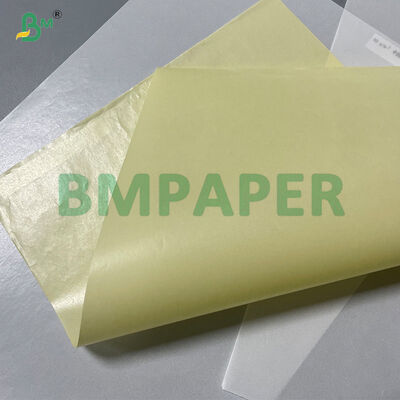 Etiqueta amarela rolos enormes de papel revestido de silicone de vidro glassine