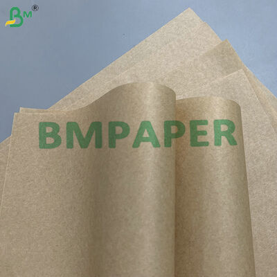 Papel de embalagem de sanduíche compostável 30 gm 40 gm Papel à prova de óleo para restaurante de fast food