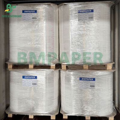 14GSM 19GSM 25GSM Super fina textura listrada Papel de tabaco branco em rolos