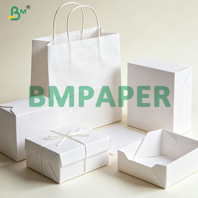 160G 170G Alta resistência ao rasgo Caixas de presentes Kraft Branco de alta qualidade Papel de embalagem