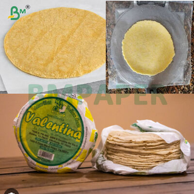 19g 20g 23g 25g Papel separador de embalagem de tortilhas de pele de cebola à prova de gordura