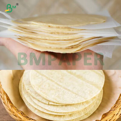 19g 20g 23g 25g Papel separador de embalagem de tortilhas de pele de cebola à prova de gordura