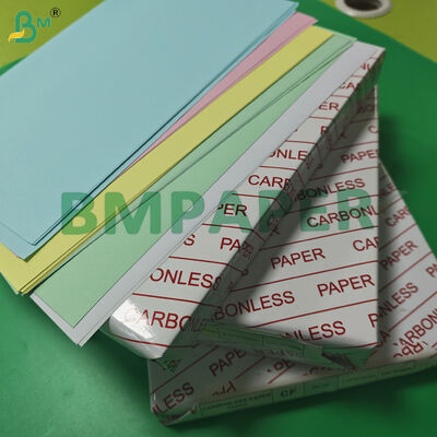 Papel sem carbono NCR CFB amarelo rosa para impressão digital 216 x 279 mm