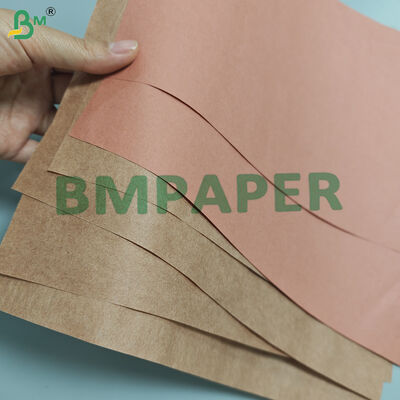 Rolo de Papel Açougueiro Rosa Pêssego de Grau Alimentício 66gsm para Defumar Carne 18'' 24'' x 175'