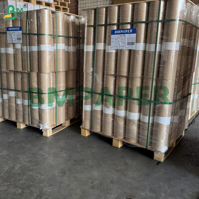 Rolo de Papel Açougueiro Rosa Pêssego de Grau Alimentício 66gsm para Defumar Carne 18'' 24'' x 175'
