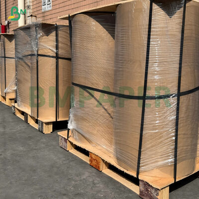 Papel canelado branco reciclado de 2 camadas de papel base ondulado