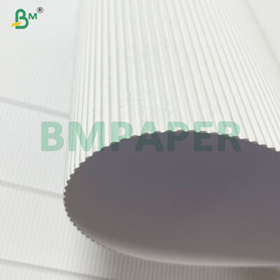 Papel canelado branco reciclado de 2 camadas de papel base ondulado