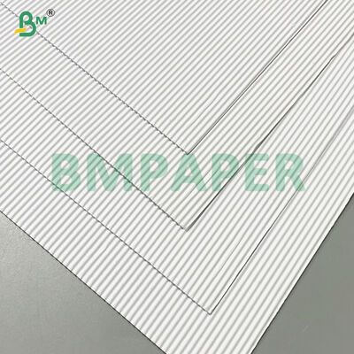 Papel canelado branco reciclado de 2 camadas de papel base ondulado