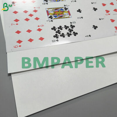 Papel para baralho com relevo linho 310gsm e núcleo azul opaco para cartas de pôquer de alta qualidade